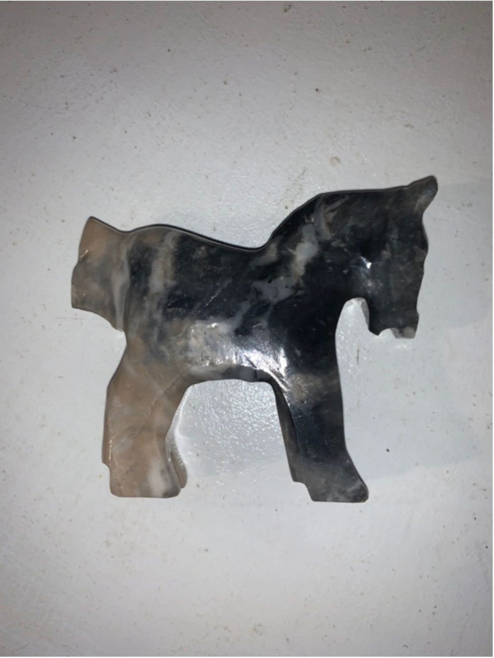 Unbranded Sculpture grey Beige Horse Figurine